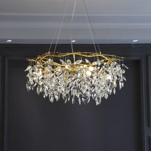 Nordic Luxury Gold Chandelier Lighting Modern Large Lustre LED Ceiling Chandelier Loft Art Hanging Lighs for Living Room Luster