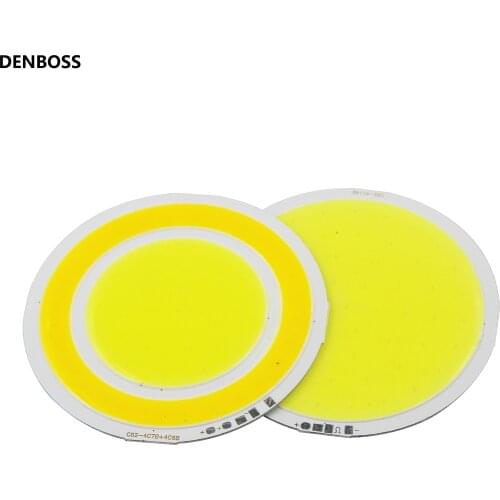 2020 New 82mm big panel double color round LED COB 12V 14V DC 4W 8W Warm White LED FLIP Chip Emitting Diode For DIY auto light