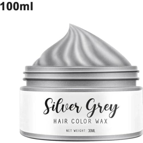 NEW Arrival Smoky Gray Punk Style Light Silver Grey Grandma Gray Hair Dye Hair Color Wax Hair Cream TSLM1