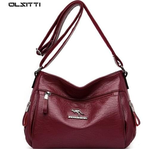 OLSITTI High Quality Soft Pu Leather Fashion Casual Shoulder Bags for Women 2021 New Fashion Designer Crossbody Bag Sac Epaule