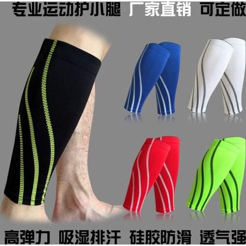 Wholesale 50pcs/lot Calf Sports Safety Leggings Calf Support Leg Shin Splints Pain Injury Sleeve Compression Brace Wrap M/L/XL