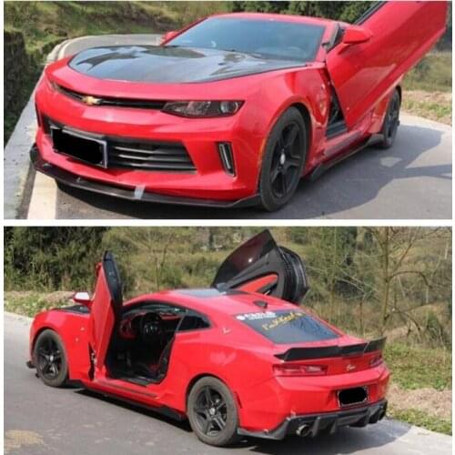 REAL CARBON FIBER Front Bumper Lip Spoiler Rear Trunk Diffuser Side Body Skirt For Chevrolet Camaro 2016 2017 2018 2019 2020