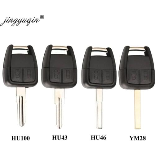 Jingyuqin 10pcs/lot Blank Key Shell For Chevrolet Aveo Spark Lova Epica 2 Button Replacement Remote Case Fob Car-Styling