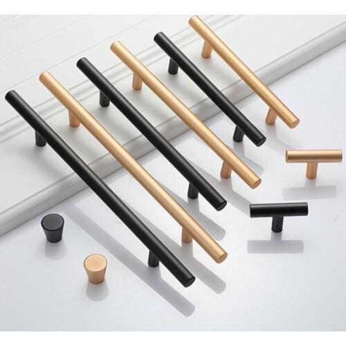 2" ~ 39'' Kitchen Door Handles T Bar Pull Straight Handle Drawer Knobs Cabinet Pulls Diameter 12mm Furniture Handle