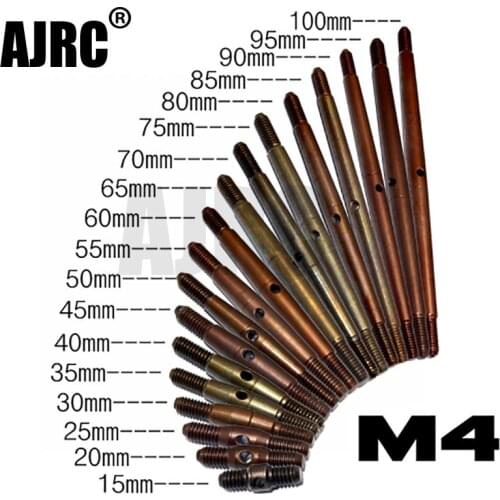 1 pair of Tie rod TRAXXAS TRX-4 TRX-6 SCX10 AXIAL S2 4MM tie rods, made of hardened steel 55-100MM