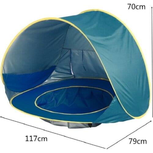 Foldable Baby Beach Tent Childrens Tent Ocean Outdoor Sun Pool Beach Castle Ball Pool Toy House childrens splash tent