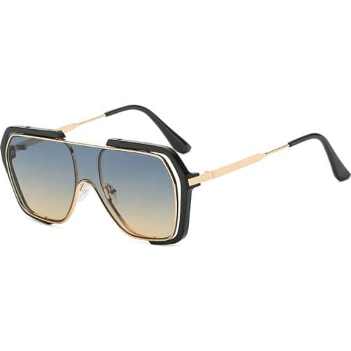 Retro Square Sunglasses Women Luxury Brand Designer Vintage Big Frame Men Sun Glasses Female Black Shades Oculos De Sol UV400