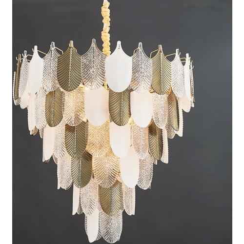 Modern Glass Led Chandeliers Lighting Living Room Decor Led Pendant Chandelier Lights Dining Room Hanging Lamp Bedroom Luminaire