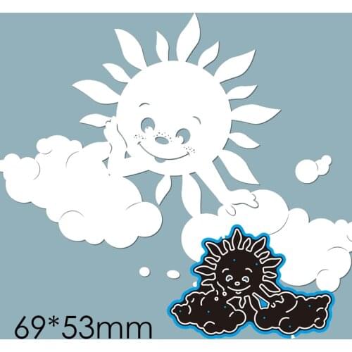 Cutting Dies Sun Clouds New Metal Stencils DIY Scrap Booking Paper Cards Making Decoration 69*53mm