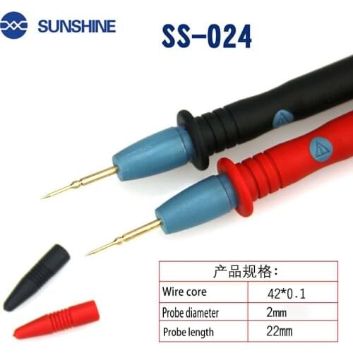 Universal Digital Multimeter Probe Needle Tip Meter Test Leads Pin Wire Pen Cable Line Withstand Voltage 1000V 20A