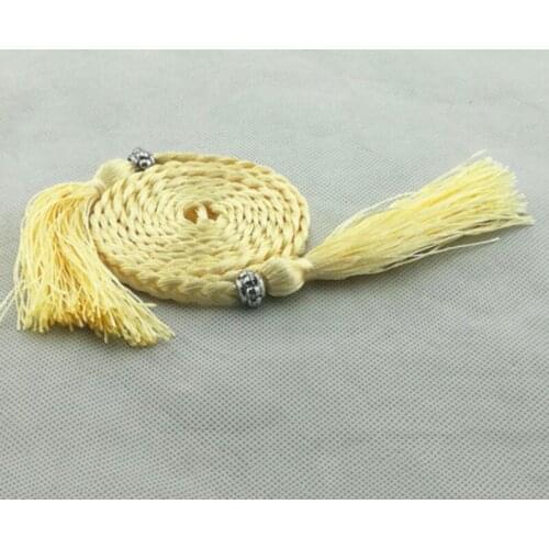 GAOKE Women Girls Folk-Custom Tassel Braided Belt Decorated Waist Chain Waist Belt For Ladies Dress Belt Corset Thin Strap