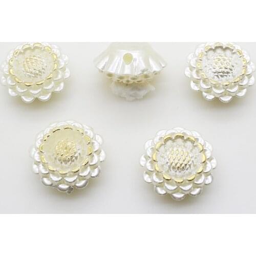 YWXINXI New Hot 10Pcs 25mm Round Plastic Diy jewelry Accessories rhinestones pedestal embellishments caps Decoration For Making