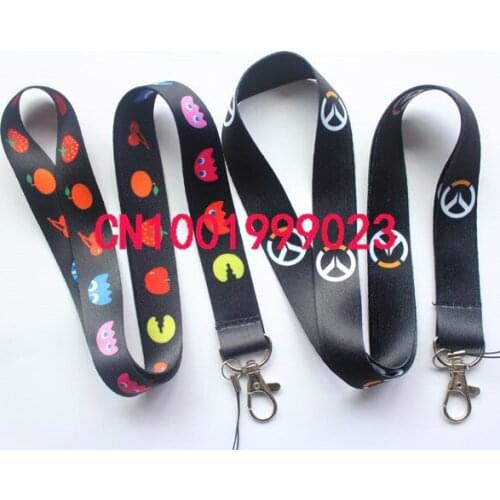 Lots 100pcs Hot game Neck Strap Lanyard Keychain Phone Camera ID Card Key Badge Holder New design #725