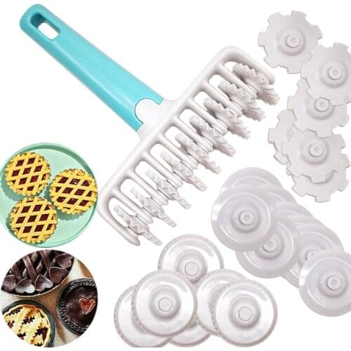 37Pcs/set Fondant Cake Embosser Roller Cookie Cutters Biscuit Molds Ravioli Tool Embossing Decorating Cutter Cake Tools