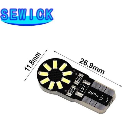 500Pcs T10 W5W 194 LED COB Car Lights Auto Side Turn Signal Lamp 6000K White Car Interior Lights Brake Reverse LED DRL Lamp