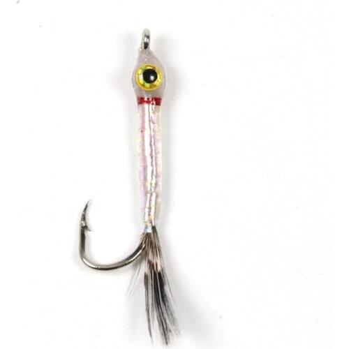 6PCS #6 #8 Fishing Flies Small Minnow Fly Trout Artificial Bait lure