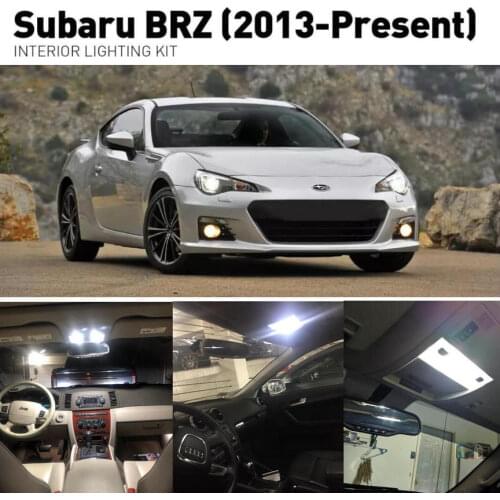 LED Interior Car Lights For Subaru BRZ 2013 dome light trunk light door light 6pc