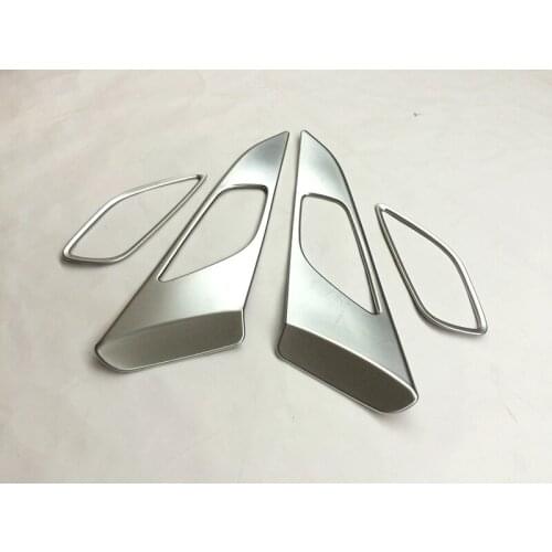 ACCSSORIES FIT FOR 2014 2015 2016 MAZDA 3 AXELA CHROME INNER DOOR HANDLE COVER BEZEL GARNISH TRIM INSIDE FRAME BOWL CATCH