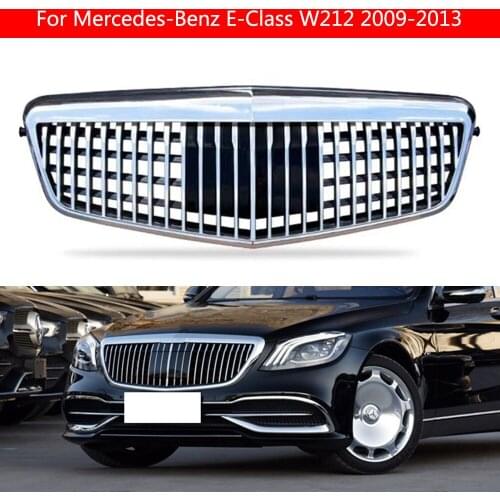 Car styling bumper Middle grille For Mercedes-Benz E-Class W212 2009-2013 Modified for Maybach style Center Grill vertical bar