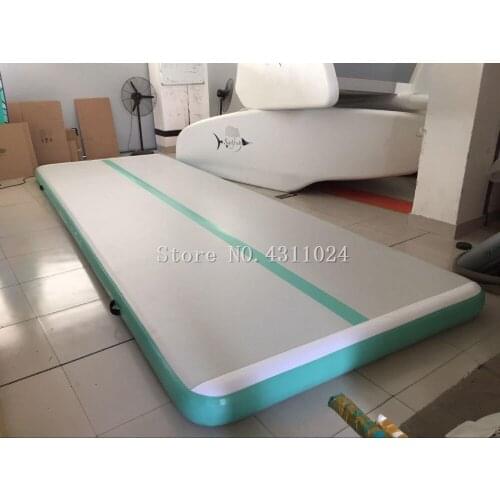 Free Shipping 4m*1m*0.1m Inflatable Gymnastics AirTrack Tumbling Air Track Floor Trampoline for Home Use/Training/Cheerleading