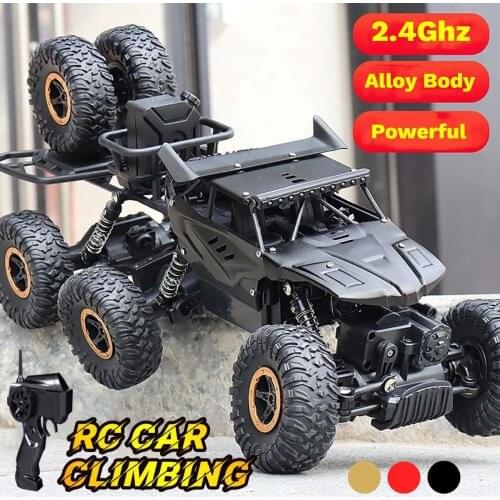 Big Size 1:10 RC Car 6WD 2.4GHz Remote Control Rock Crawler Off Road Vehicles High Speed monster Truck Kids Toys