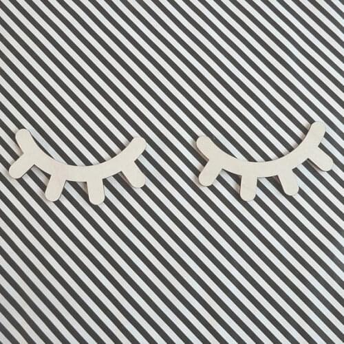 Wooden Sleepy Eyes wall decor, party photo booth props, bedroom sign, Eyelash nursery decoration, dorm wall decor. play room