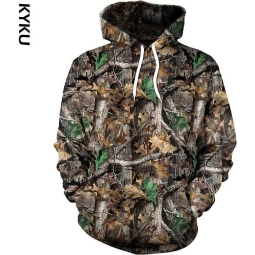 Maple Leaves Camouflage 3d Hoodies Men Women Outdoor Fishing Camping Hunting Clothing Unisex Hooded Coats Tops