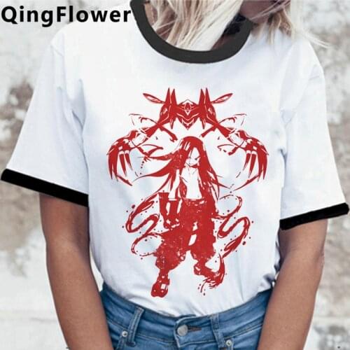 Shaman King summer top top tees female vintage grunge tumblr kawaii clothes t-shirt graphic tees women white t shirt