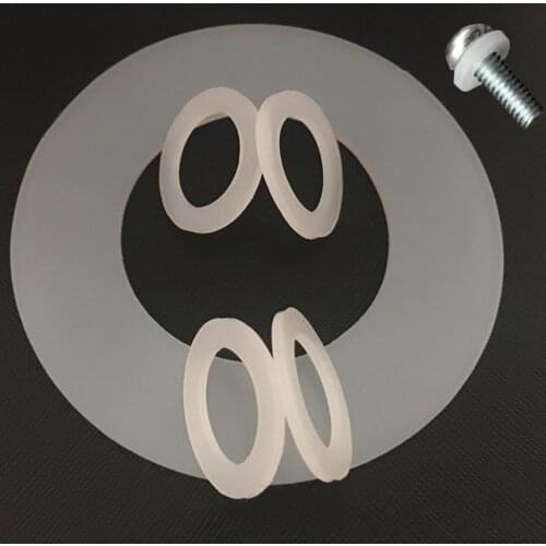 M2 2*5*1 2x5x1 M3 3*7*1 3x7x1 M4 4*8*1 4x8x1 White Silicon Rubber Cushion Absorber Screw Washer O Ring Flat Seal Gasket