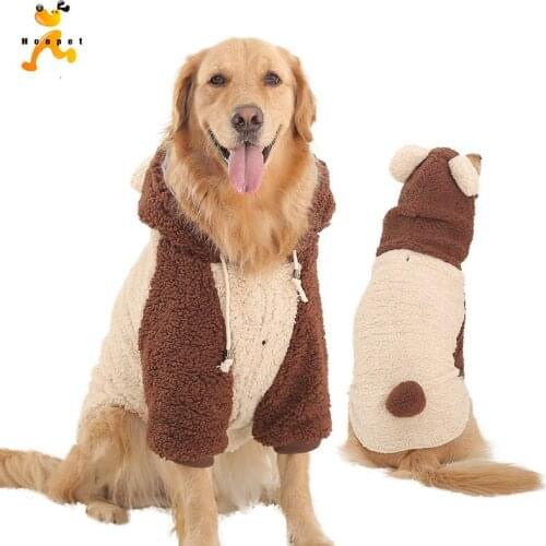 Fashion Pet Clothing Big Dog Turned Into Clothes Thickened Two-legged Big Dog Autumn and Winter Clothes Simple and Generous