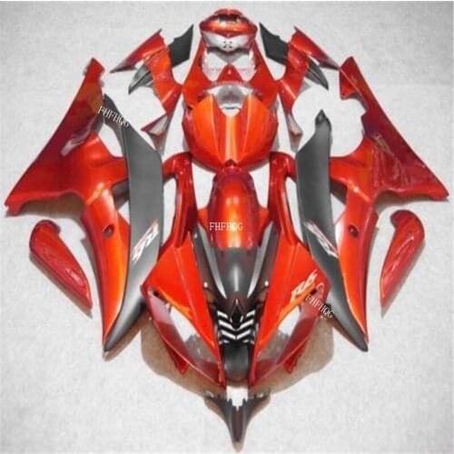 Fairing kit for YZFR6 08 09 10 11 12 YZF R6 2008 2009 2010 2012 Matte red black Fairings set