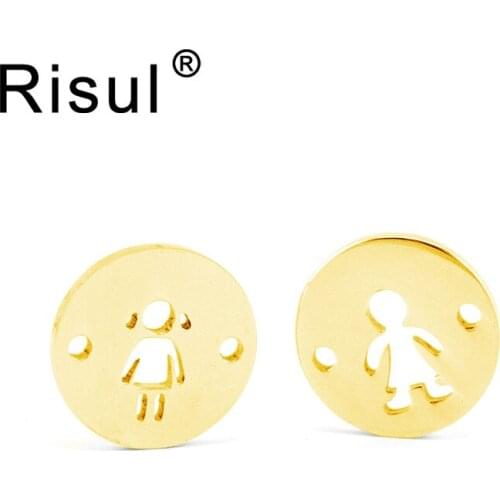 100% Stainless Steel Kids & Mama Charm With 2 Hole Connector Mom Boy Girls Family Charms Pendants High Polished Wholesale 30pcs