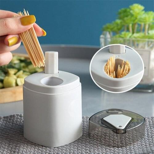 Press Toothpick Box Automatically Pops Up Restaurant Protect Personality Toothpick Storage Box Toothpick Jar Toothpick Holders