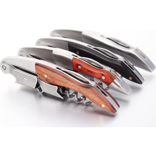 Rose WoodWine Beer Bottle Opener Corkscrew Multifunction Portable Screw Corkscrew Wine Bottle Opener Cook Bar Tools