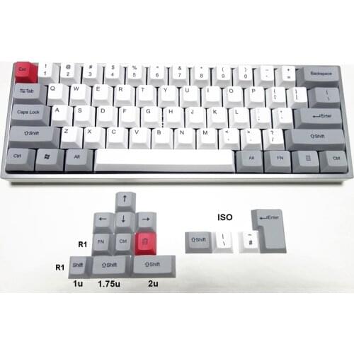 Thick PBT Dye-sublimated Keycaps Cherry Profile Fit Cherry MX Switches for GK61 GK64 GH60 XD60 XD64 87 108 Mechanical Keyboards
