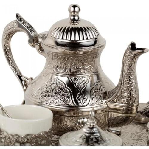 Turkish teapot engraved foundry DELUXE-Istambul model