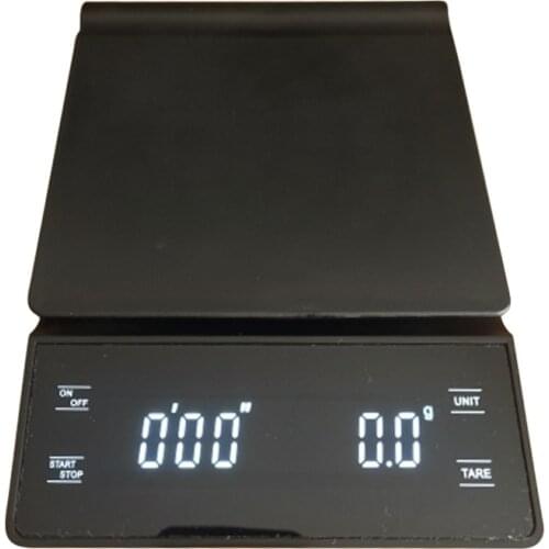 3kg 0.1g 5kg 0.1g Precision Coffee Scale Kitchen Jewelry Weight Smart Digital Mini Scale with Timer LED Display Measuring Tools