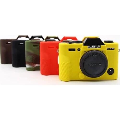 High Quality Silicone Camera Case Bag Cover for Fujifilm X-T20 XT20 X-T10 XT10 Camera In 4 Colors,Free Shipping Leather Case Bag
