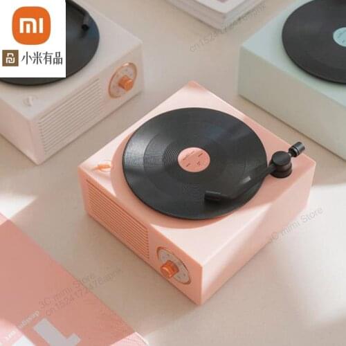 Xiaomi Retro record player wireless Bluetooth mini speaker mini home loud volume nostalgic mobile phone with subwoofer