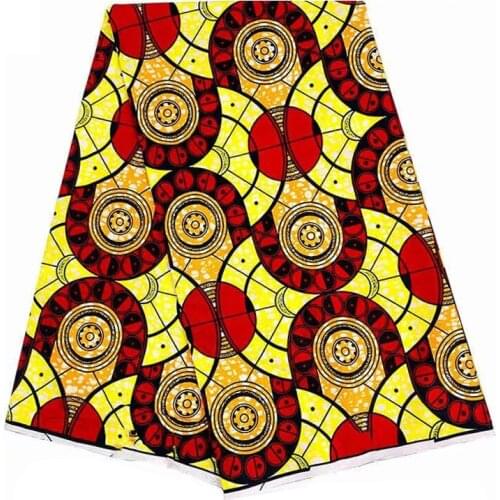 Real Wax African Print Cotton Fabric By The Meter 100%Breathable Veritable Ankara Nigerian Sewing Material Fabric For Dress SP14