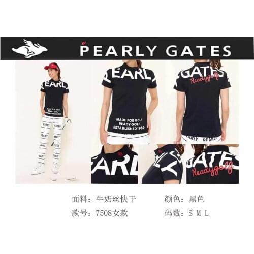 Ladies Fashion Golf Clothing Sports Polo-Shirt Summer Womens Golf Short Sleeves