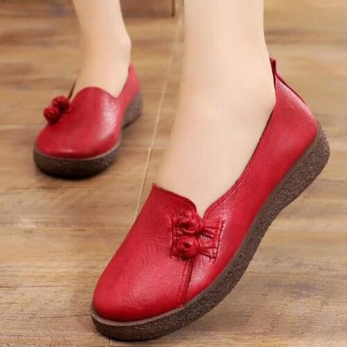 Retro loafers ladies flat shoes spring casual shoes ladies soft sole casual shoes comfortable womens shoes