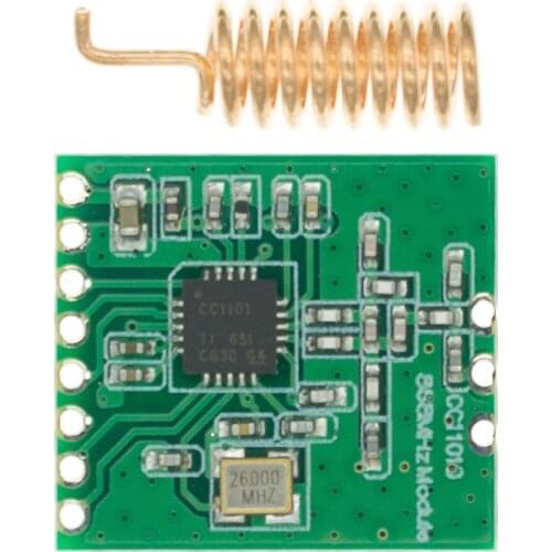 10PCS CC1101 Wireless Module Long Distance Transmission Antenna 868MHZ FSK GFSK ASK 64-Byte SPI Interface For Raspberry Pi