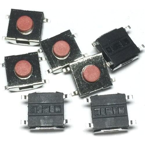 1000PCS/LOT 6*6*3.1 SMD Momentary Tact Tactile Push Button Switch 4pins Waterproof Copper red head 6x6x3.1 LCD Monitor Switch