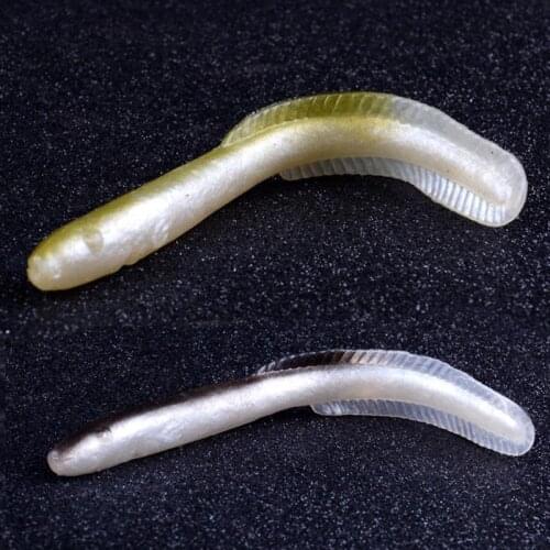 12 CM PVC Artificial Soft EeL Saltwater Fishing Lures Bait Cod Bass Pollock Sand Silicone Bait Worms Fishing L132