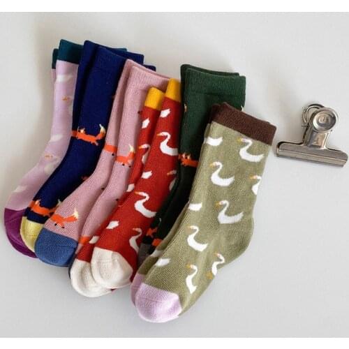 2021 Spring summer new children socks cotton baby high quality socks cartoon cute animal kids toddler boys girls socks