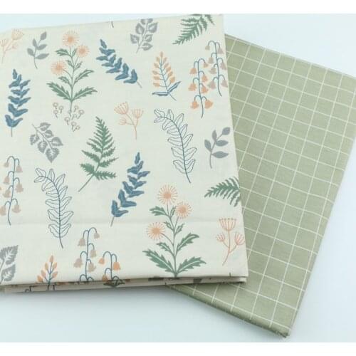 235CM*50CM floral lattice cotton fabric sewing baby cloth infant linens kids bedding fabric cushion patchwork fabric tissue