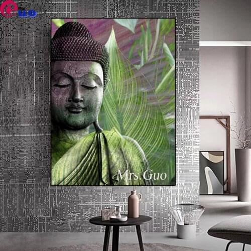 Diamond Embroidery Buddha Meditation Full Square/Round DIY Diamond Painting Picture Of Rhinestones Mosaic Kits Home Decor