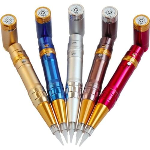 Wireless battery permanent makeup machine eyebrow manual tattoo gun pen for 3d lips eyebrow eyeliner 5 colors import motor