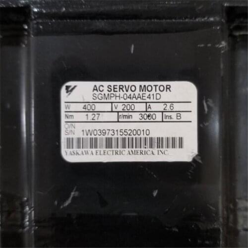 Used Tested Working SGMPH-04AAE41D AC SERVO MOTOR